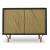 Tayner 2-Door Accent Cabinet | Luxe Black & Gold Storage