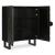 Fosterman 2-Door Wood Accent Cabinet | Distressed Black