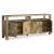 Hudwick 4-Door Wood Accent Cabinet | Natural Brown Storage