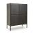 Orsonal 4-Door, 6-Shelf Accent Cabinet | Espresso Brown Storage
