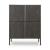 Orsonal 4-Door, 6-Shelf Accent Cabinet | Espresso Brown Storage