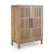 Pellamour Wood Bar Cabinet - Solid Mango Wood & Wine Storage