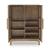 Pellamour Wood Bar Cabinet - Solid Mango Wood & Wine Storage