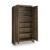 Thoren 2-Door Vertical Accent Cabinet | 5-Shelf Medium Brown