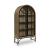 Gwenwich 2-Door Accent Cabinet | Black & Natural Wood Storage