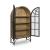 Gwenwich 2-Door Accent Cabinet | Black & Natural Wood Storage