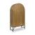 Gwenwich 2-Door Accent Cabinet | Black & Natural Wood Storage
