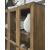 Wrenridge 4-Door Display Cabinet | Gray-Brown Wood & Glass