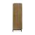 Wrenridge 4-Door Display Cabinet | Gray-Brown Wood & Glass
