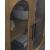 Niall 2-Door Vertical Accent Cabinet | 7-Shelf Light Brown
