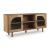 Adway Wood Accent Cabinet | Glass Door Storage