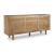 Adway Wood Accent Cabinet | Glass Door Storage