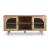 Adway Wood Accent Cabinet | Glass Door Storage
