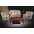 A43 Half Leather Living Room Set