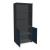 Color Office Half-Bookcase w/2 Lockable Doors & 3 Open Shelves