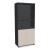 Color Office Half-Bookcase w/2 Lockable Doors & 3 Open Shelves