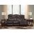 Ashley SM Warnerton Leatherette Power Reclining Sofa w/Headrest