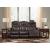 Ashley SM Warnerton Leatherette Power Reclining Sofa w/Headrest