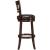 Edmond Transitional Faux-Leather Swivel Pub Chair