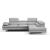 Aurora Italian Leather Right Hand Facing Sectional