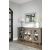 Fossil Ridge 4-Door Wood Accent Cabinet | Gray Storage