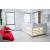 ORGANIC L-Shaped Medium Reception Desk w/Left Side RGB Light Panel