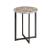 Hidden Treasures Rainbow Round Onyx/Metal Accent Table