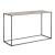 Modern Basics Rectangular Travertine/Metal Sofa Table