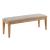 Kafe W80-inch Rectangular Wood Trestle Extendable Dining Room Set