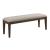 Kafe Wood/Fabric Upholstered Dining Bench