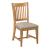 Kafe Rake Wood/Fabric Back Chair