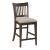 Kafe Tall Rake Wood/Fabric Back Chair