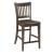 Kafe Tall Rake Wood/Fabric Back Chair