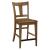 Kafe Tall Splat Wood/Fabric Back Chair