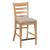 Kafe Tall Ladder Wood/Fabric Back Chair