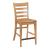 Kafe Tall Ladder Wood/Fabric Back Chair