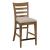 Kafe Tall Ladder Wood/Fabric Back Chair