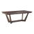 Kafe W80-inch Rectangular Wood Trestle Extendable Table