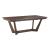 Kafe W80-inch Rectangular Wood Trestle Extendable Dining Room Set