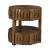 Hidden Treasures Round Wood 2-Drawer End Table