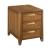 Aspire Profile Wood Chairside Chest w/3 Drawers