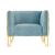 Vector Velvet Accent Armchair