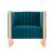 Trillium Velvet Accent Armchair