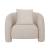 Sylvia Tweed Accent Armchair w/Accent Pillow