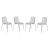 Astor Plastic Dining Chair (Set of 4)