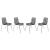 Astor Plastic Dining Chair (Set of 4)