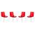 Astor Plastic Dining Chair (Set of 4)
