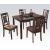 Sonata Microfiber Dining Set (Table & 4 Chairs)