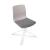 Noom 50 Polypropylene Swivel Chair w/Metal Spoke Legs