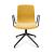 Noom 50 Polypropylene Swivel Chair w/Metal Spoke Legs & Arms